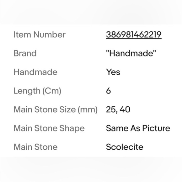 SCOLECITE PENDANT - Picture 2 of 3